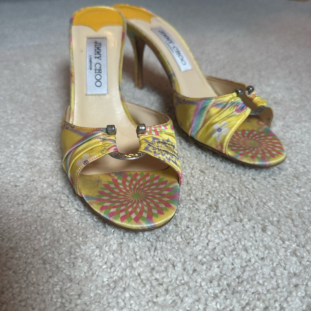 Jimmy Choo Yellow Heels Elegant Design